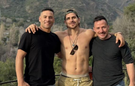 Gonzalo Egas se reencontró con dos de sus ex compañeros de Ganar o Servir.