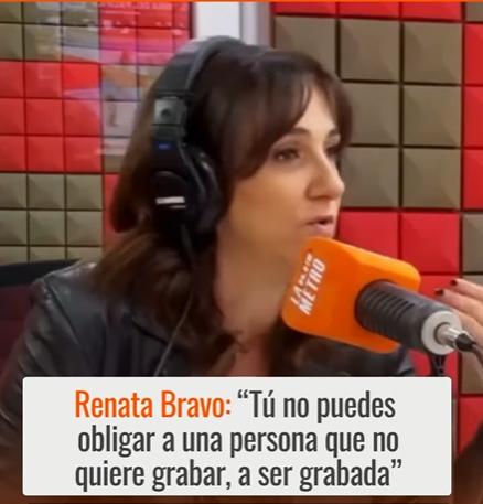 Renata Bravo se defendió tras ser acusada de agredir a un periodista.
