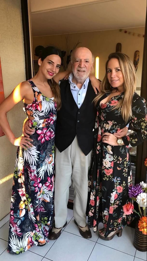 Daniela Castillo y su padre