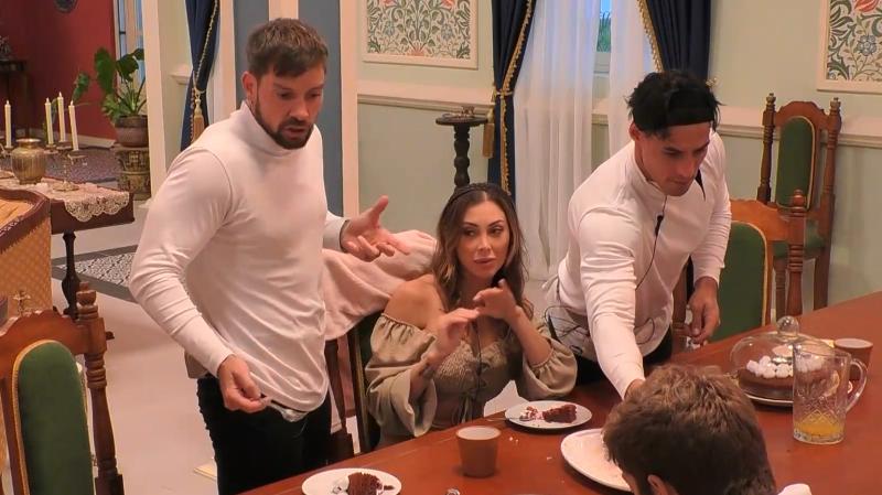 Luis y Dani discutiendo tras ausencia de Pangal en Ganar o Servir