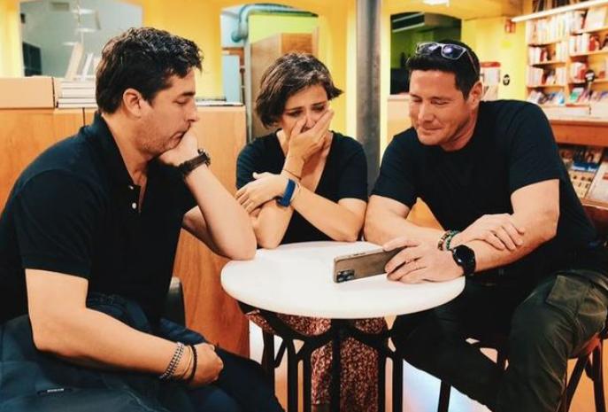 Viuda de Ton Espadas se reencontró con Pancho Saavedra y Jorge Zabaleta en "Socios por el Mundo 3".