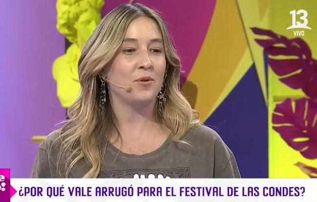 Vale Saini no quiso presentarse en el Festival de Las Condes 2025.
