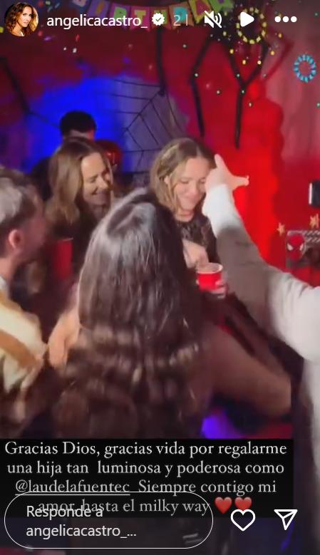 Angélica Castro dedicó tierno mensaje de cumpleaños a su hija Laura de la Fuente.