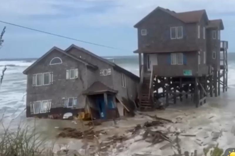 Casa de Carolina del Norte arrastrada por el mar
