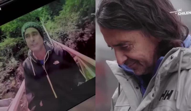 Hermano de Claudio Iturra viendo sus videos.