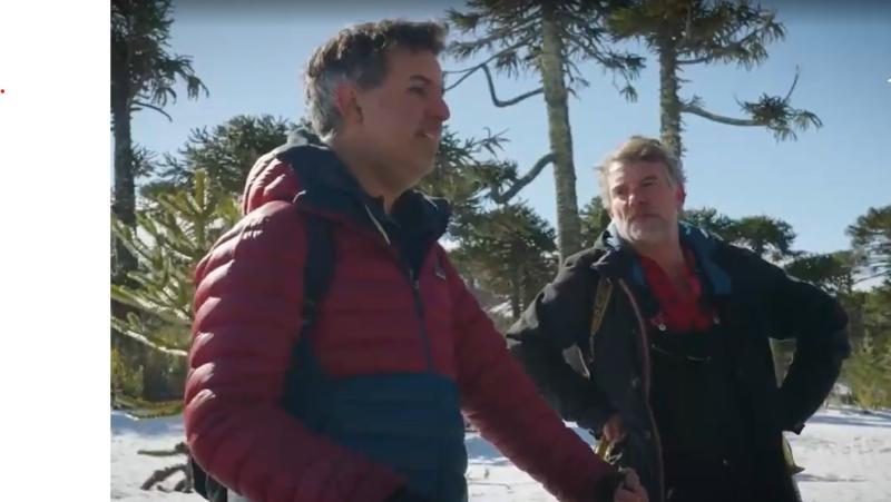 Diego Muñoz como invitado en el programa "Sobre la Tierra" de 13C