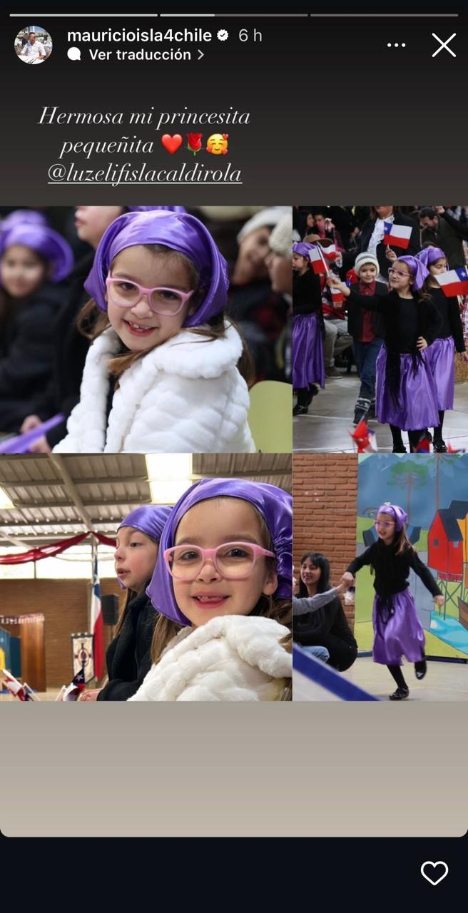 Gala e Isla presentes en el baile de su hija.