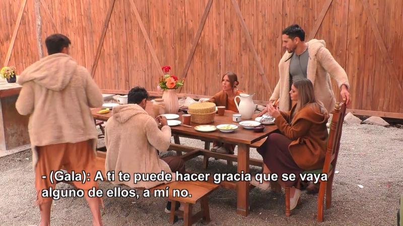 Gala comienza a discutir