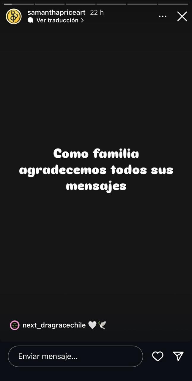 Familia de Samantha Price en Instagram.