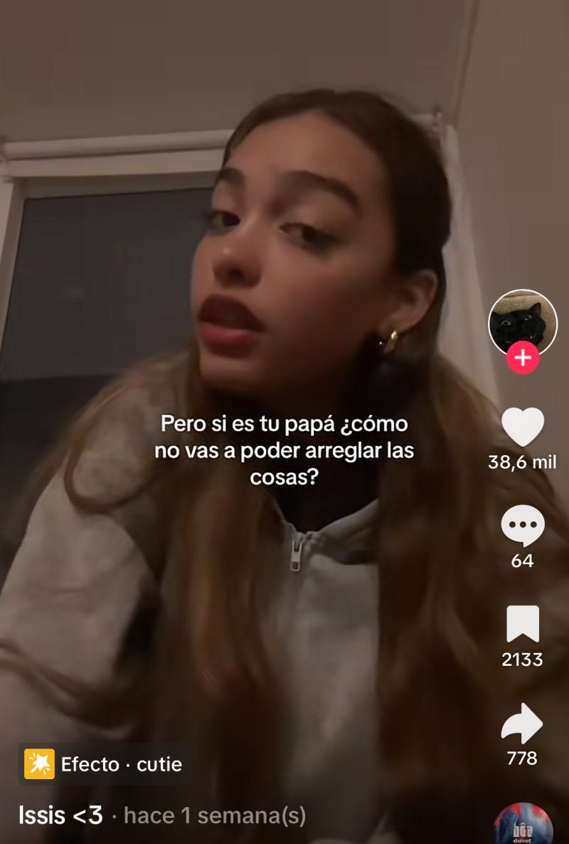 Isis Méndez, hija de Dj Méndez - Tik Tok