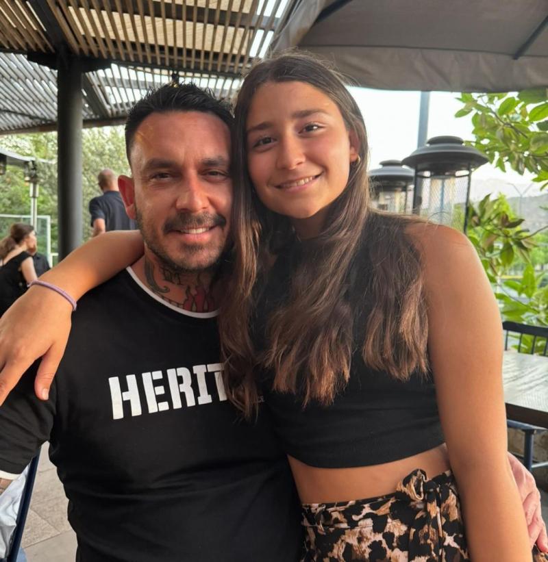 Mauricio Pinilla y su hija Matilda - Instagram