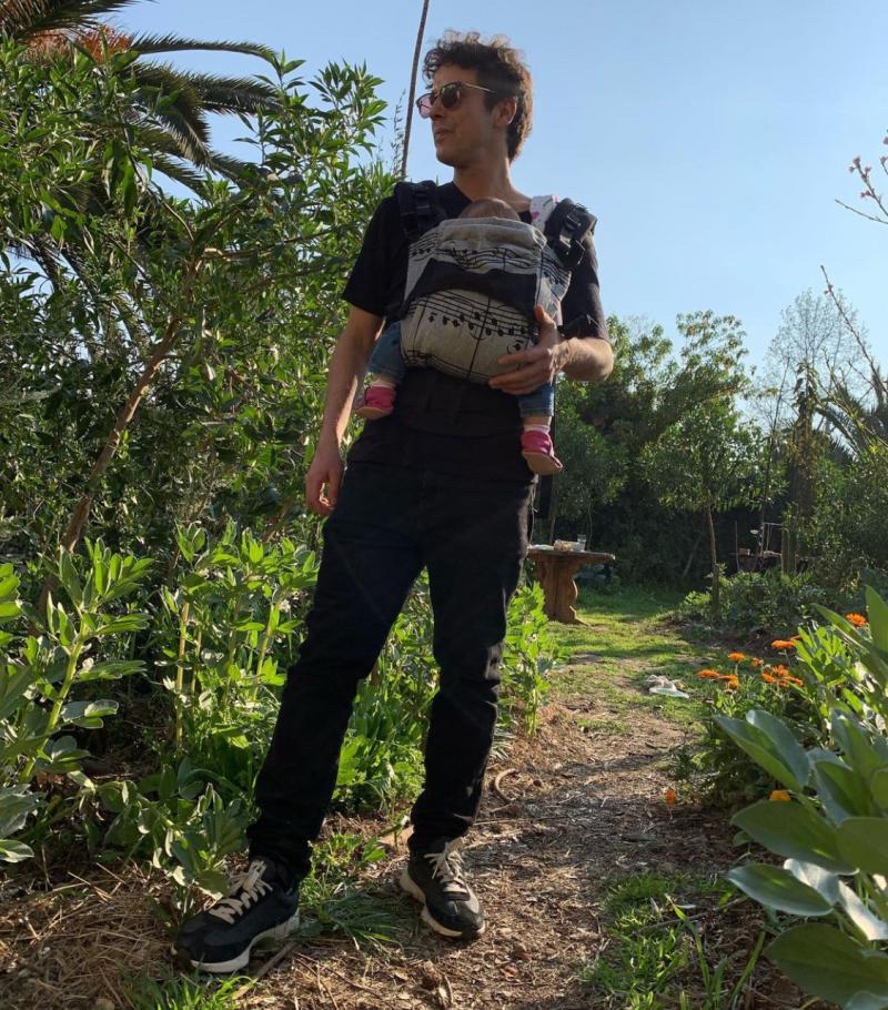 Matías Oviedo con su bebé de seis meses - Instagram