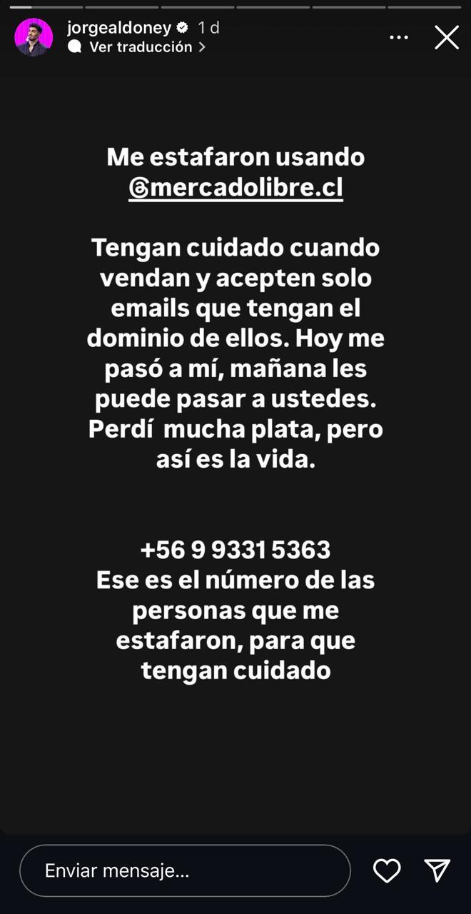 Jorge Aldoney - Instagram.