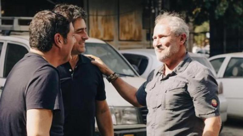 Jorge Zabaleta y Pancho Saavedra junto a Toni Espadas.