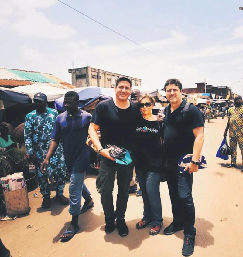 Jorge Zabaleta y Pancho Saavedra junto a Irene Cordón.