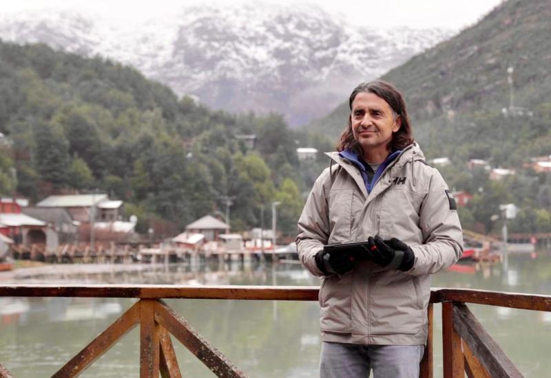 Hermano de Claudio Iturra en La ruta de la Patagonia.