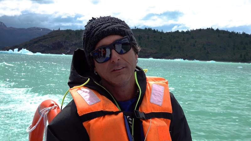 Claudio Iturra en "La ruta de la Patagonia".