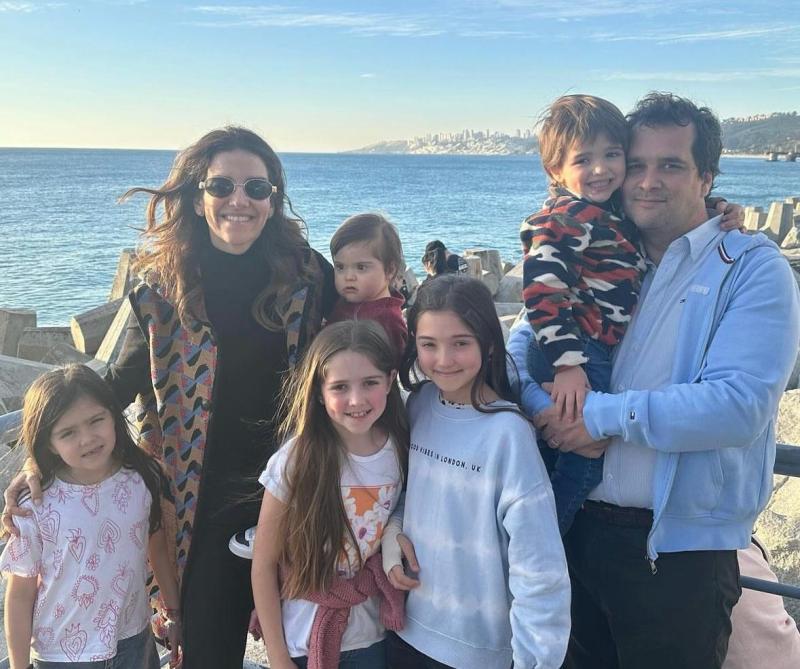 María Luis Godoy y su familia.