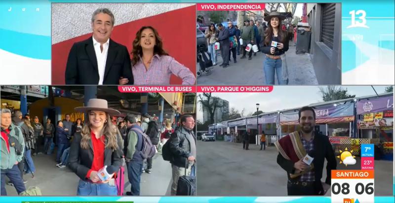 Noteros de "Tu Día" se lucen con sus outfits dieciocheros