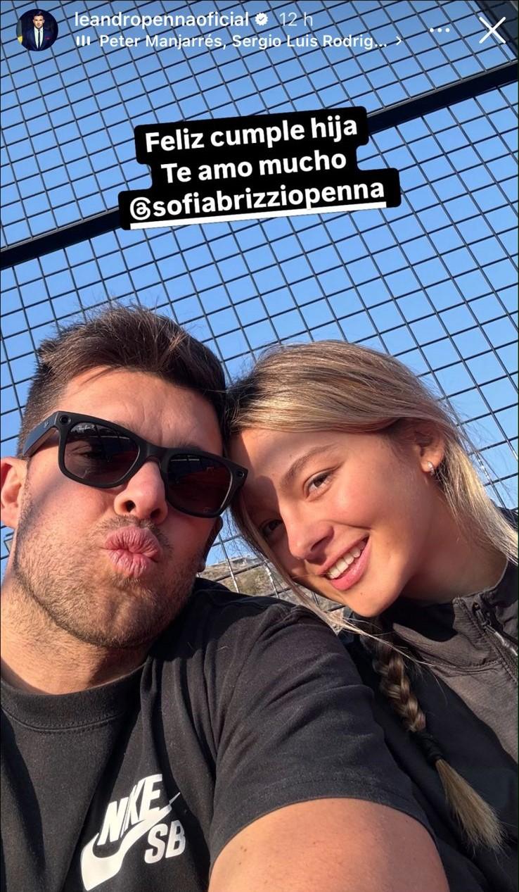 Historia de Leandro Penna junto a su hija Sofía.