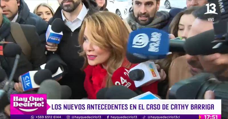 Esto es lo que no se vio de la última formalización de Cathy Barriga
