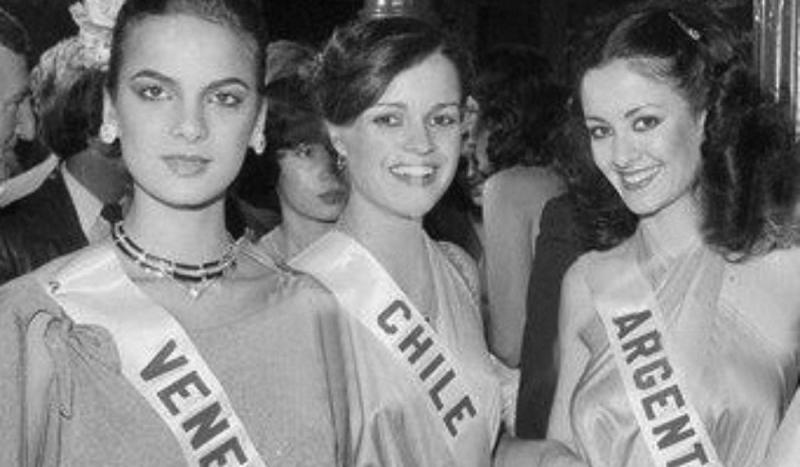 Cecilia Serrano en el concurso de belleza Miss Chile 1979