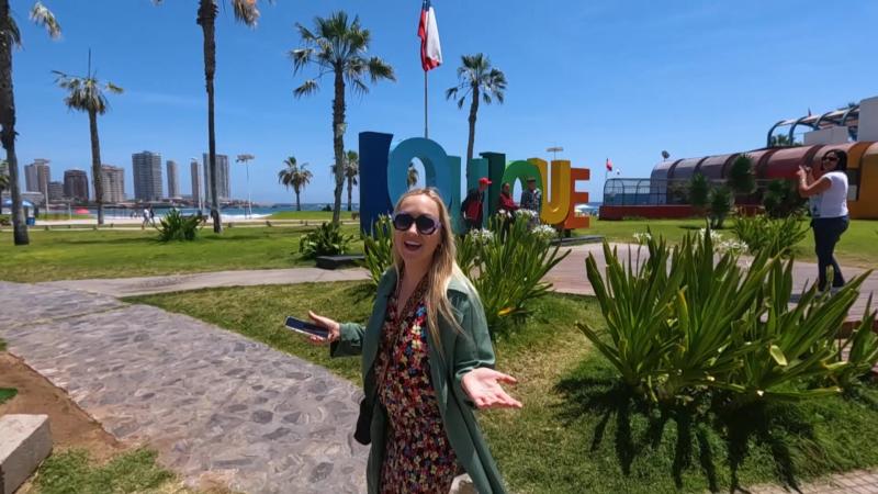 María José Winter en Iquique, Chile.