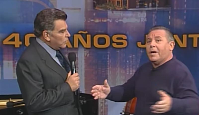 Mandolino y Don Francisco en "Sábados Gigantes"
