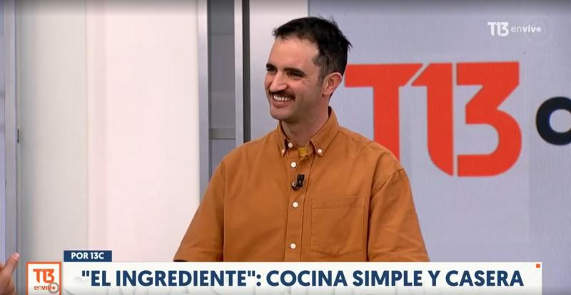 Matías Arteaga en T13 en vivo: ¡Cuenta detalles de "El Ingrediente" y "Toni Lautaro"!