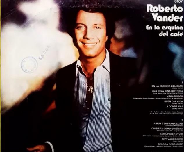 Roberto Vander en su lanzamiento "El café de la esquina"