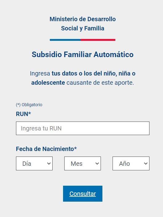 Subsidio Familiar Automático