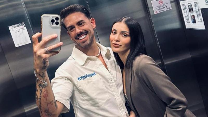 Cony Capelli junto a su novio, el modelo peruano Luis Miguel Castro.