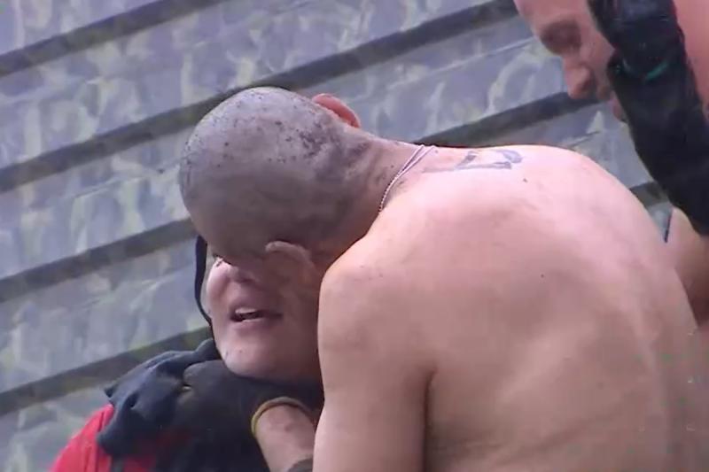 Andrés Caniulef y Sergio Rojas de "Palabra de Honor"