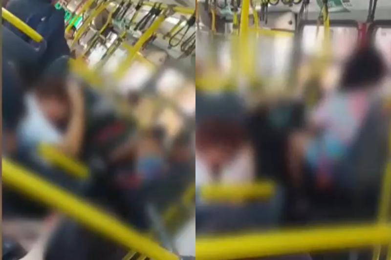 Balacera en bus RED: Joven usó a pasajera como escudo humano