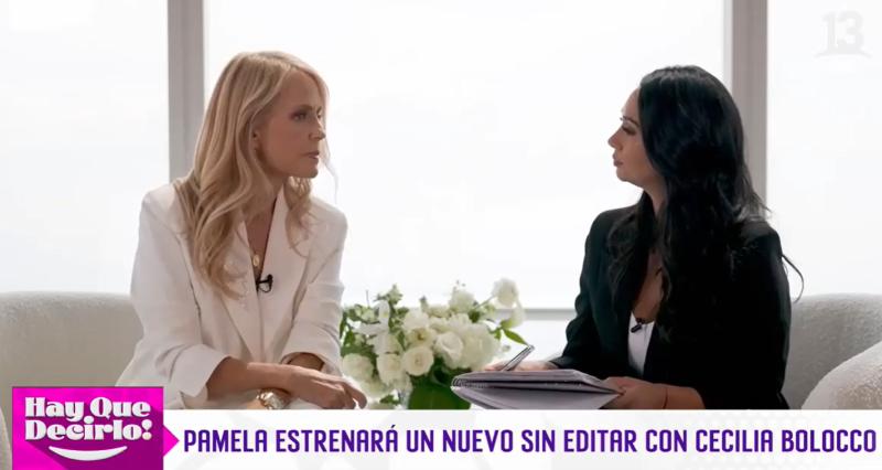 Pamela Díaz entrevistó a Cecilia Bolocco en su canal de Youtube 'Sin Editar'.