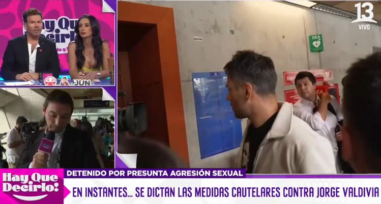 Claudio Valdivia llegó a acompañar a Jorge en su audiencia de formalización.