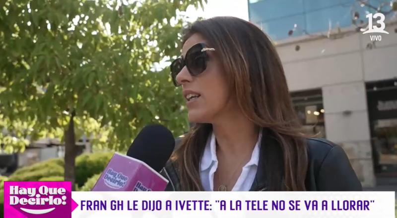 Ivette Vergara respondió a los dichos de Fran García-Huidobro.