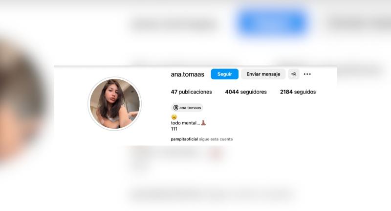 Pampita comenzó a seguir a la novia de Bautista Vicuña - Instagram