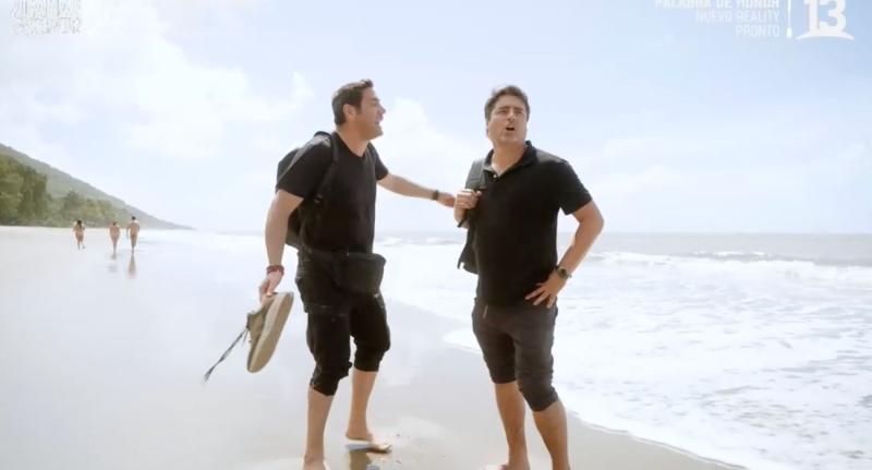 Pancho Saavedra y Jorge Zabaleta en playa nudista - Socios por el Mundo