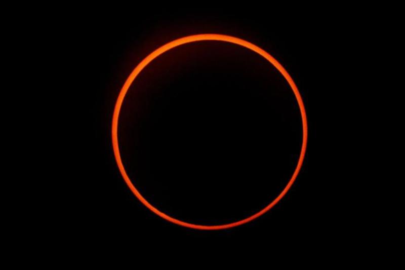 Eclipse solar anular - Créditos de la foto: AFP