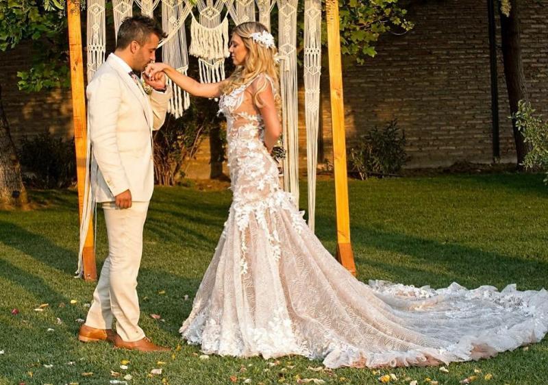 Flaviana junto a su esposo