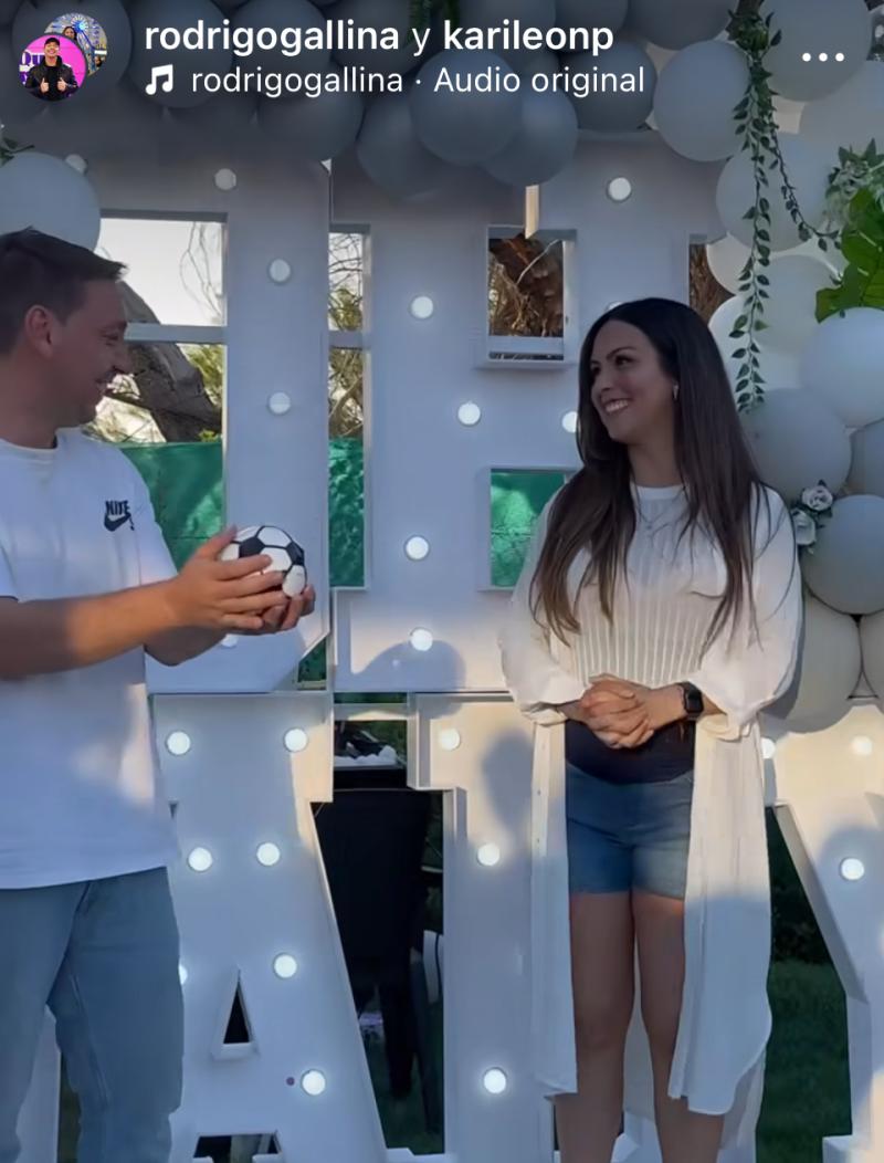 Rodrigo Gallina y Karina León revela el sexo de su bebé - Instagram
