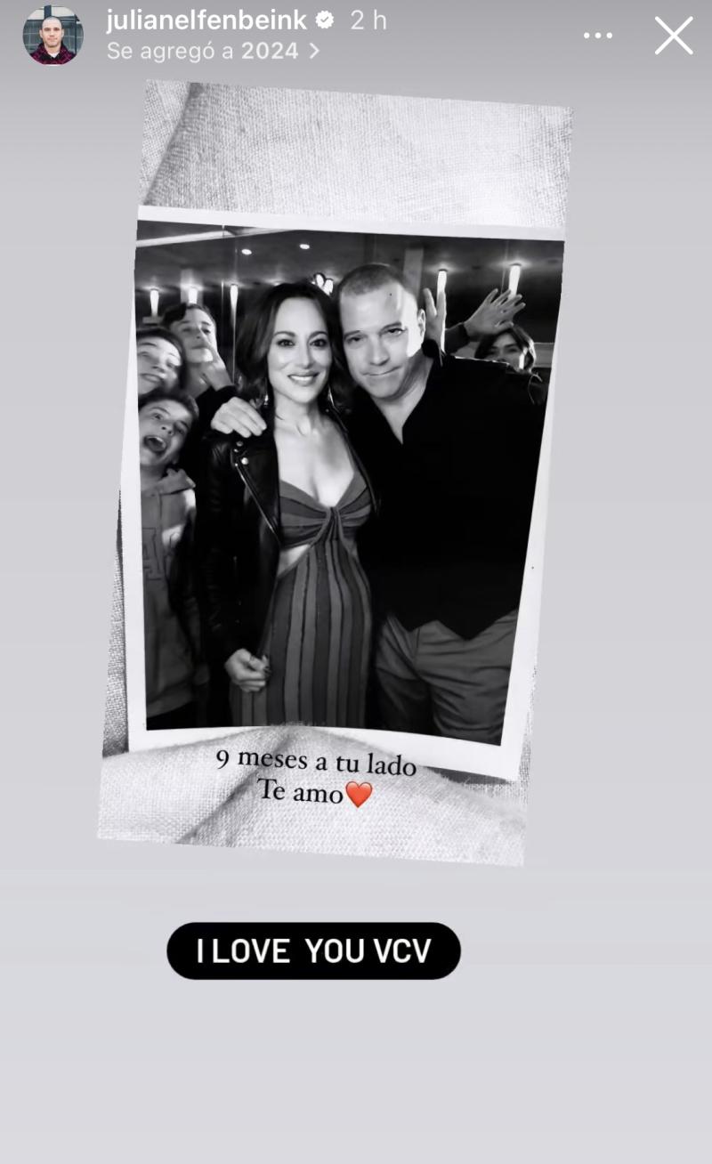 Julián Elfenbein cumplió 9 meses con Verónica Calderón - Instagram