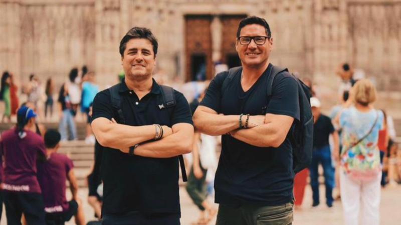 Pancho Saavedra y Jorge Zabaleta en "Socios por el mundo 3"