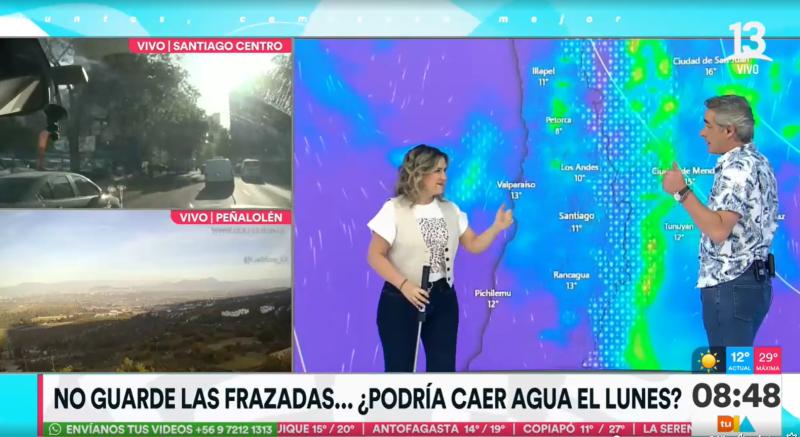 Pronostican lluvia para Santiago la próxima semana: Michelle Adam adelantó las características de las precipitaciones