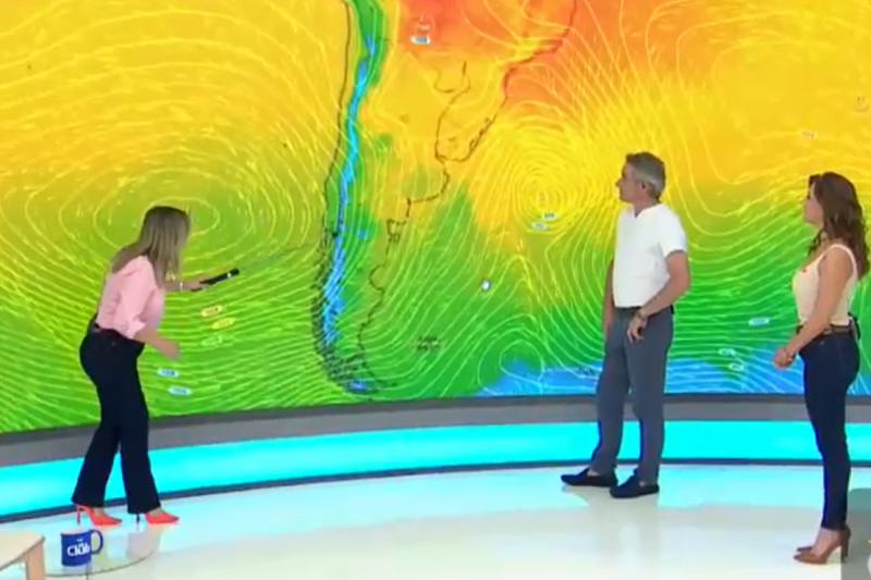 Michelle Adam y la lluvia para dos regiones del país