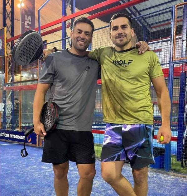 Pangal Andrade junto a Claudio