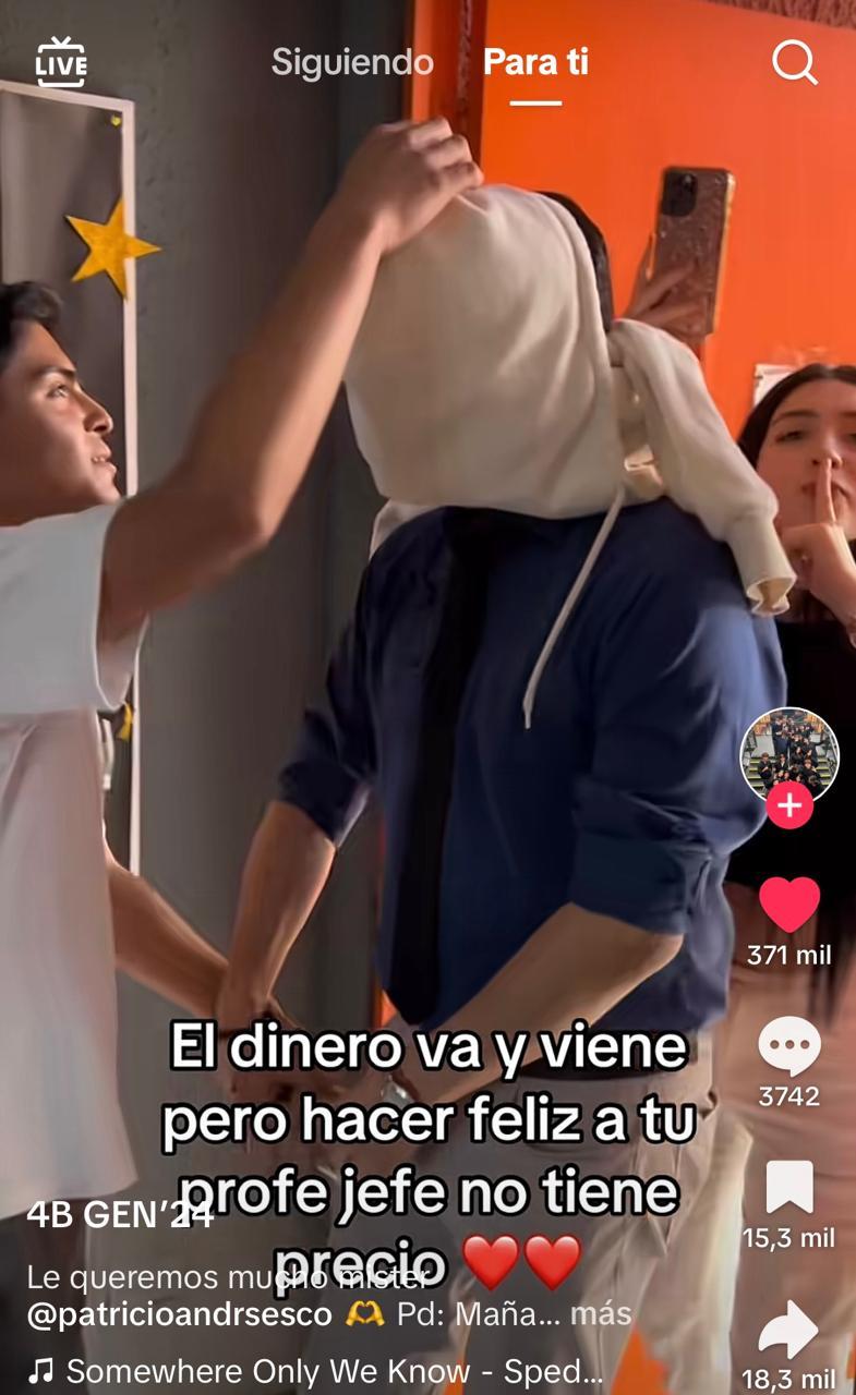 Patricio, profesor jefe de cuarto medio.