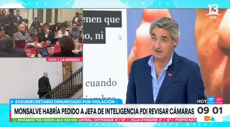 José Luis Repenning corrige a Ossandón en vivo por referirse a la denunciante de Monsalve como "niñita"