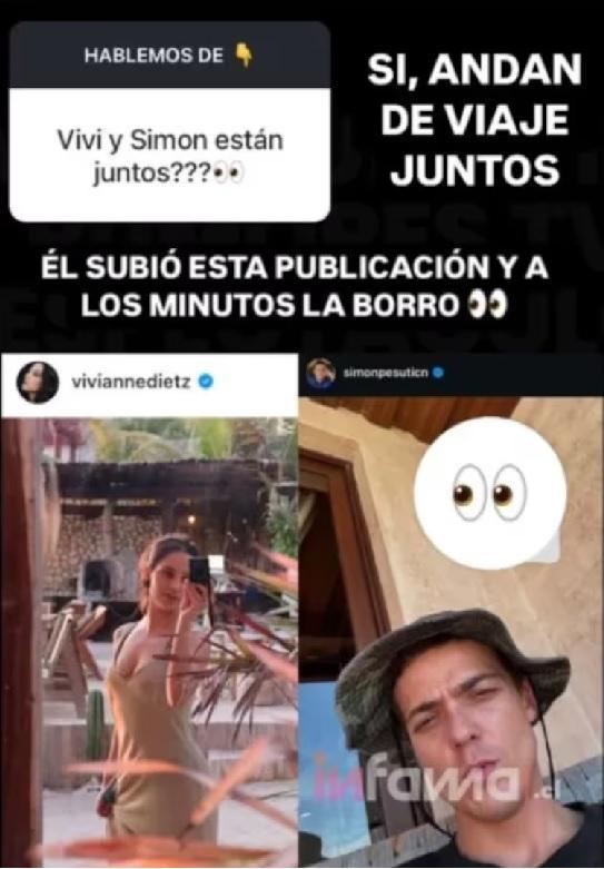 Simón Pesutic y Vivianne estarían juntos.